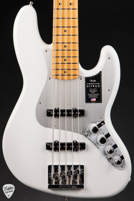 Fender American Ultra II Jazz Bass V Bass Guitar in Avalanche