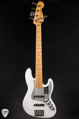 Fender American Ultra II Jazz Bass V Bass Guitar in Avalanche