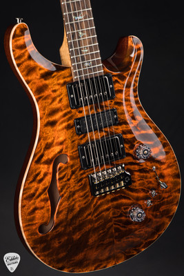 Paul Reed Smith Eddie’s Guitars Wood Library Special Semi Hollow – Orange Tiger/Ziricote Fretboard/Figured Maple Neck electric guitar