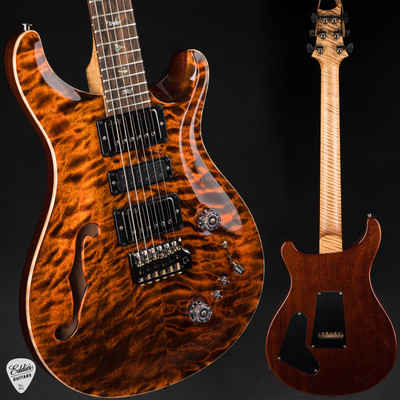 Grote PRSタイプエレキギター Paul Reed Smith Eddie's Guitars Wood Library Special Semi Hollow