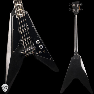 Dunable Asteroid Bass Guitar in Silver Flake over Black