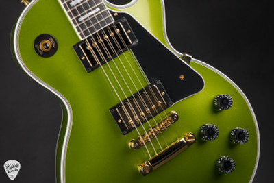 Gibson Custom Shop PSL Les Paul Custom w/ Ebony Fingerboard Gloss Electric Guitar in Gecko Green Metallic