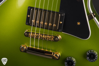Gibson Custom Shop PSL Les Paul Custom w/ Ebony Fingerboard Gloss Electric Guitar in Gecko Green Metallic