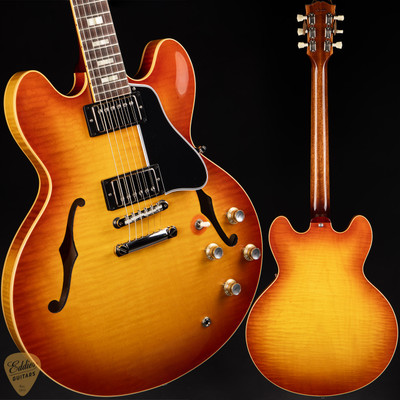 Gibson Custom Shop PSL ’64 ES-335 Figured Reissue Gloss Electric Guitar in Antiquity Burst 7.14 #140690