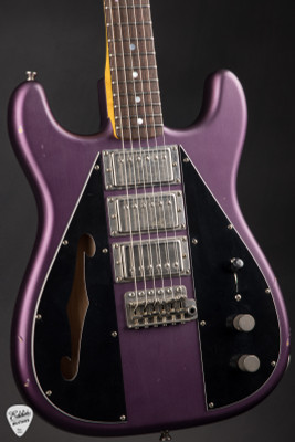 ギター Nash Guitars NF-3 Nash Wayfarer WF3/Trem - Grape Metallic - Eddie's Guitars