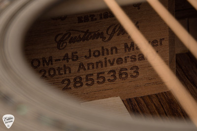 Martin Limited Edition OM-45 John Mayer 20th Anniversary #59 Acoustic Guitar in Platinum Gray Burst