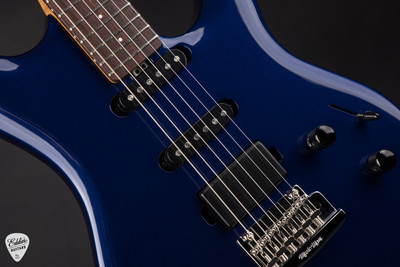 Ernie Ball Music Man Luke 4 HSS Electric Guitar in Butane Blue