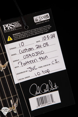 Paul Reed Smith Custom 24-08 Cobalt Smokeburst Elecetric Guitar