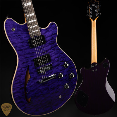 BCrich イーグル580ギター パープル EVH SA-126 Special QM - Transparent Purple - Eddie's Guitars