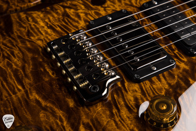 Paul Reed Smith Eddie’s Guitars Wood Library Special Semi Hollow Black Gold Wraparound Burst Electric Guitar