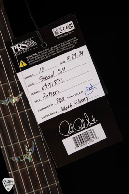 Paul Reed Smith Eddie’s Guitars Wood Library Special Semi Hollow Black Gold Wraparound Burst Electric Guitar