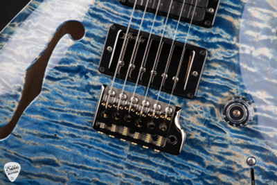 Paul Reed Smith Eddie’s Guitars Wood Library Special Semi-Hollow Figured Maple Neck Electric Guitar in Faded Blue Jean