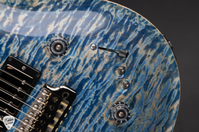 Paul Reed Smith Eddie’s Guitars Wood Library Special Semi-Hollow Figured Maple Neck Electric Guitar in Faded Blue Jean