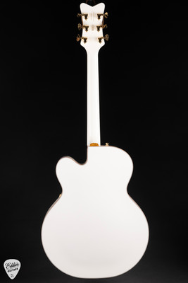 Gretsch Pro Falcon Hollow Body with String-Thru Bigsby, Gold Hardware, Ebony Fingerboard White electric guitar