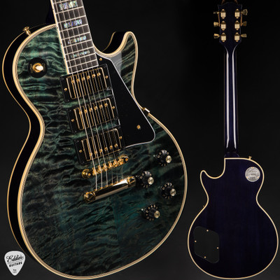 Gibson Custom Shop PSL ’68 Les Paul Custom 3 Pickup/3A Electric Guitar in Nordic Blue 9.8 #404158