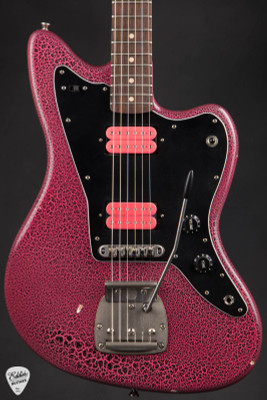 Nash JM63 Electric Guitar in Crackle Pink/Black