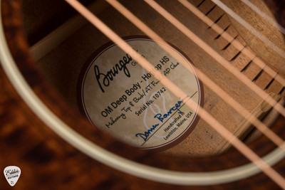 Bourgeois OM Deep Body Hog Top - Beeswing Mahogany Acoustic Guitar
