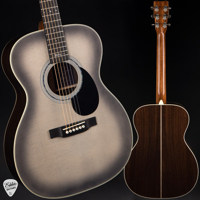 Martin OMJM John Mayer 20th Anniversary #895 Platinum Gray Burst acoustic guitar