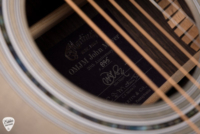 Martin OMJM John Mayer 20th Anniversary #895 Platinum Gray Burst acoustic guitar