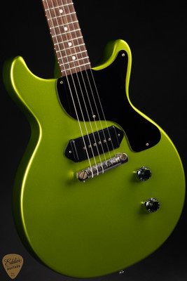 Gibson Custom Shop Made 2 Measure '58 Les Paul Junior Double-Cut Reissue VOS Gecko Green Metallic electric guitar
