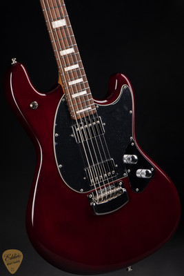 Ernie Ball Music Man BFR StingRay Baritone Oxblood electric guitar