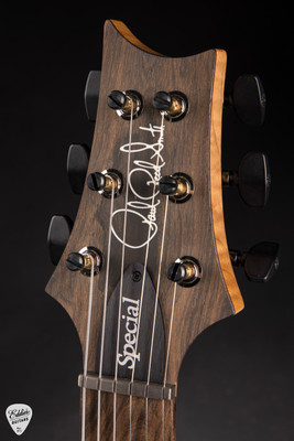 Paul Reed Smith Eddie’s Guitars Wood Library Special Semi Hollow Electric Guitar in Charcoal Blue Burst/Ziricote Fretboard/Figured Maple Neck