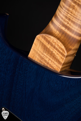 Paul Reed Smith Eddie’s Guitars Wood Library Special Semi Hollow Electric Guitar in Charcoal Blue Burst/Ziricote Fretboard/Figured Maple Neck