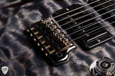 Paul Reed Smith Eddie’s Guitars Wood Library Special Semi Hollow Electric Guitar in Charcoal Blue Burst/Ziricote Fretboard/Figured Maple Neck