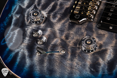 Paul Reed Smith Eddie’s Guitars Wood Library Special Semi Hollow Electric Guitar in Charcoal Blue Burst/Ziricote Fretboard/Figured Maple Neck