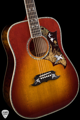 Gibson Custom Shop PSL Doves in Flight Quilt Wildfire Burst 4.13 #22054027 Acoustic Guitar