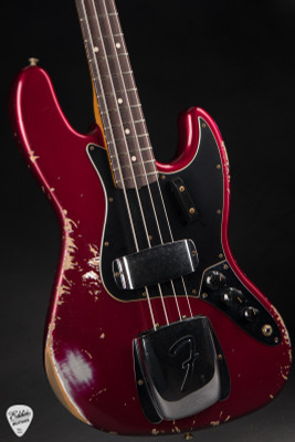 Fender Eddie’s Guitars Exclusive Custom Shop 1964 Jazz Bass Heavy Relic Midnight Wine Bass Guitar
