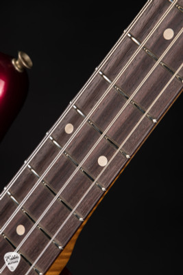 Fender Eddie’s Guitars Exclusive Custom Shop 1964 Jazz Bass Heavy Relic Midnight Wine Bass Guitar