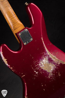 Fender Eddie’s Guitars Exclusive Custom Shop 1964 Jazz Bass Heavy Relic Midnight Wine Bass Guitar