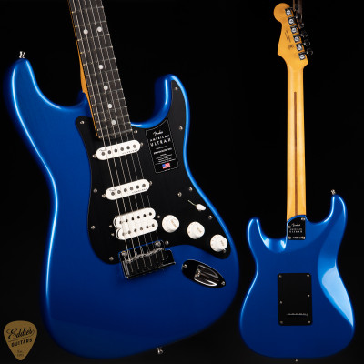Fender American Ultra II Stratocaster HSS Noble Blue Electric Guitar