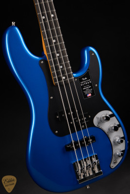 Fender American Ultra II Precision Bass Noble Blue bass guitar