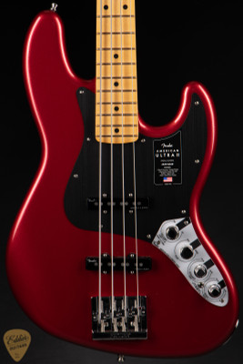 Fender American Ultra II Jazz Bass Sinister Red bass guitar