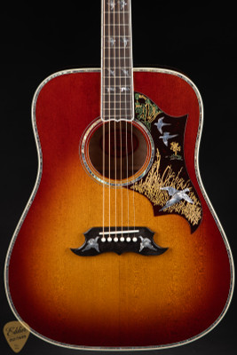 Gibson Custom Shop PSL Doves in Flight Quilt Wildfire Burst Acoustic Guitar