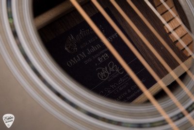 Martin OMJM John Mayer 20th Anniversary #879 Platinum Gray Burst acoustic guitar