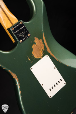 Fender Custom Shop Limited Edition 56 Stratocaster Heavy Relic Electric Guitar in Aged Sherwood Green Metallic