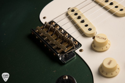 Fender Custom Shop Limited Edition 56 Stratocaster Heavy Relic Electric Guitar in Aged Sherwood Green Metallic