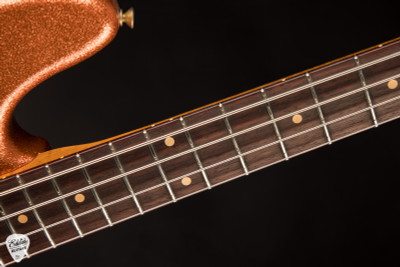 Fender Custom Shop 1964 Jazz Bass Heavy Relic P/J Orange Sparkle bass guitar