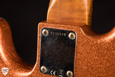 Fender Custom Shop 1964 Jazz Bass Heavy Relic P/J Orange Sparkle bass guitar