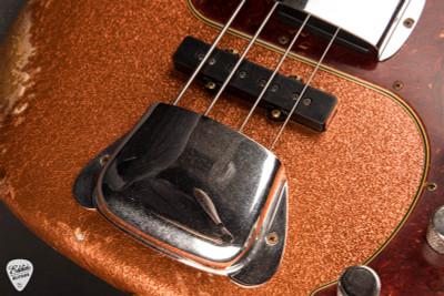 Fender Custom Shop 1964 Jazz Bass Heavy Relic P/J Orange Sparkle bass guitar
