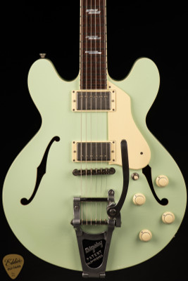 Collings I-35 LC Deluxe Aged Custom Inlay Seafoam Green electric guitar