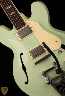 Collings I-35 LC Deluxe Aged Custom Inlay Seafoam Green electric guitar