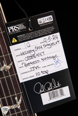 Paul Reed Smith McCarty 594 Singlecut Black Gold Wraparound Burst electric guitar