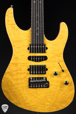Suhr Modern Roasted Transparent Lemon Yellow electric guitar