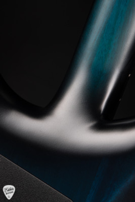 Ernie Ball Music Man Majesty Electric Guitar in Blue Silk