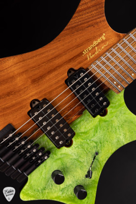 Strandberg Boden J Artisan 7 Koa - Natural Green Resin - Eddie's