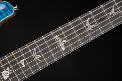 Paul Reed Smith Eddie’s Guitars Wood Library Hollowbody II Piezo/Stained Neck Electric Guitar in Aquamarine